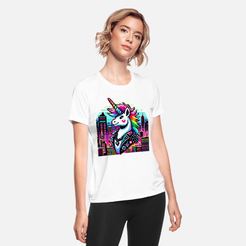 Neon Urban Unicorn: Pixel Art Chic