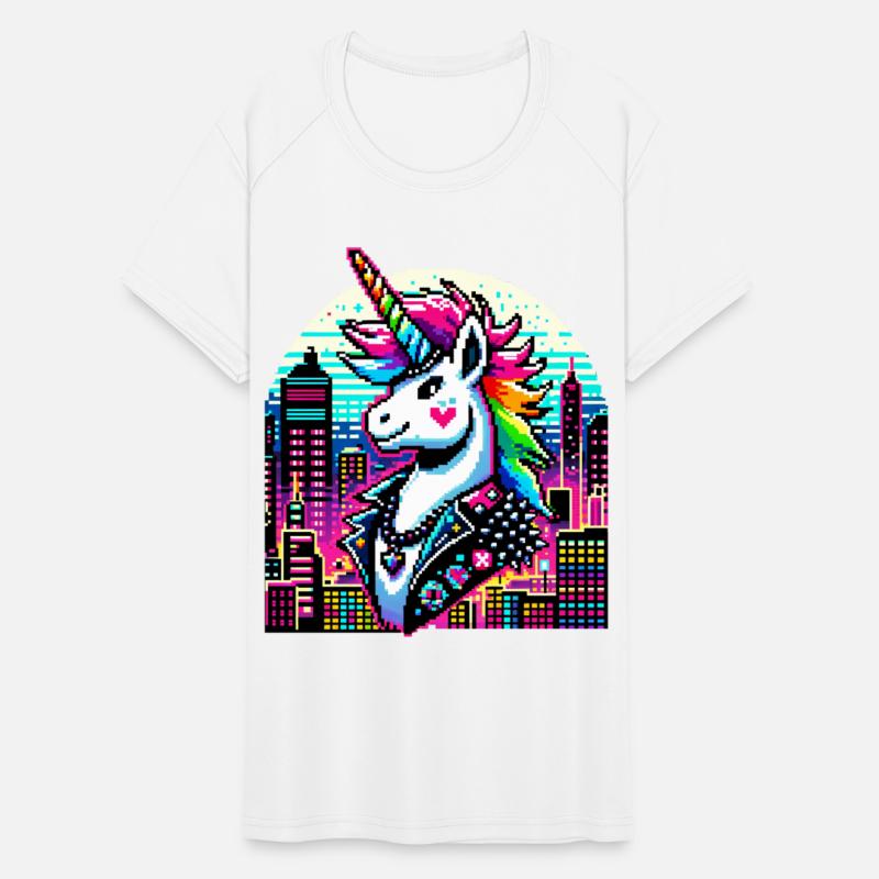 Neon Urban Unicorn: Pixel Art Chic
