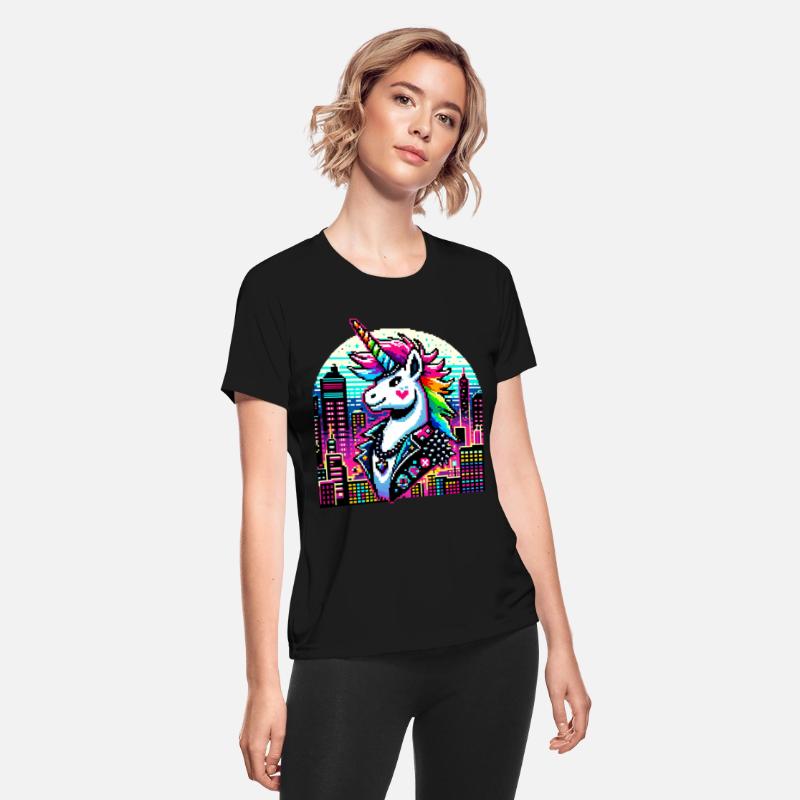 Neon Urban Unicorn: Pixel Art Chic