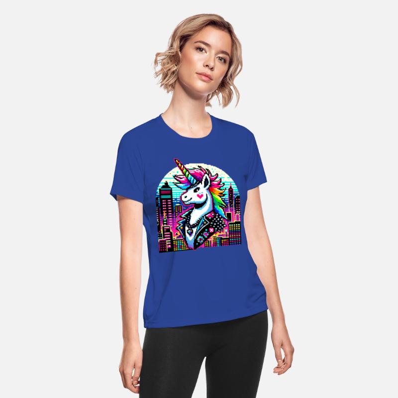 Neon Urban Unicorn: Pixel Art Chic