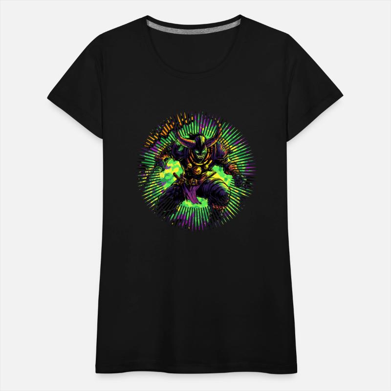 Neon Warrior Fantasy Comic Artwork