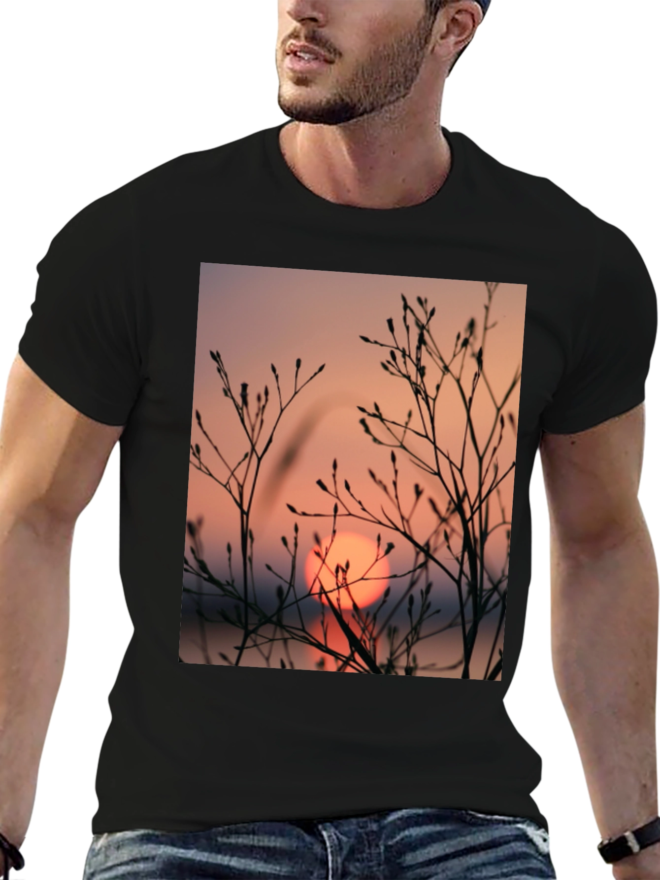 Sunset Silhouette Graphic T-Shirt