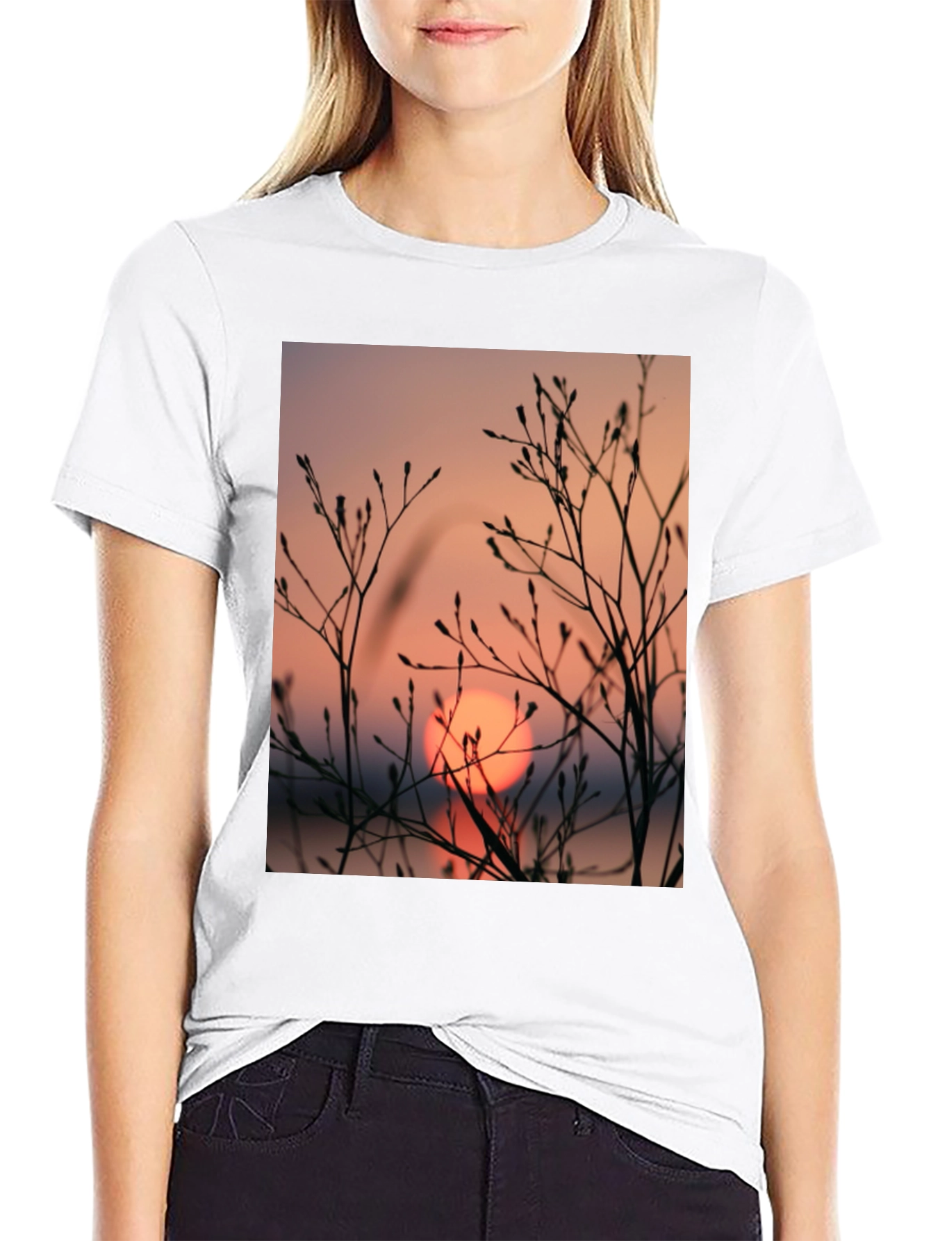 Sunset Silhouette Graphic T-Shirt