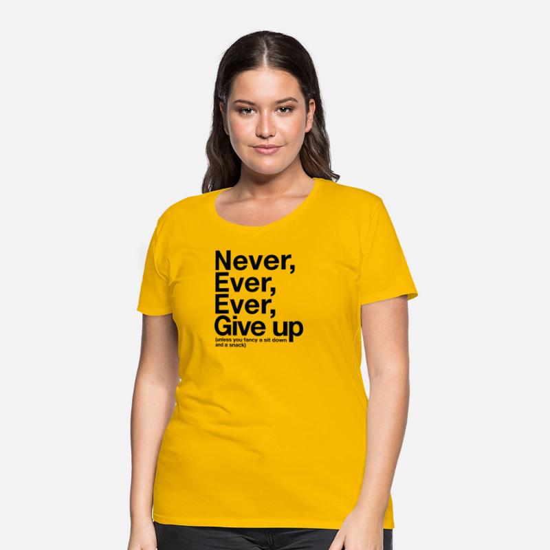 Never Give Up, Unless . . .