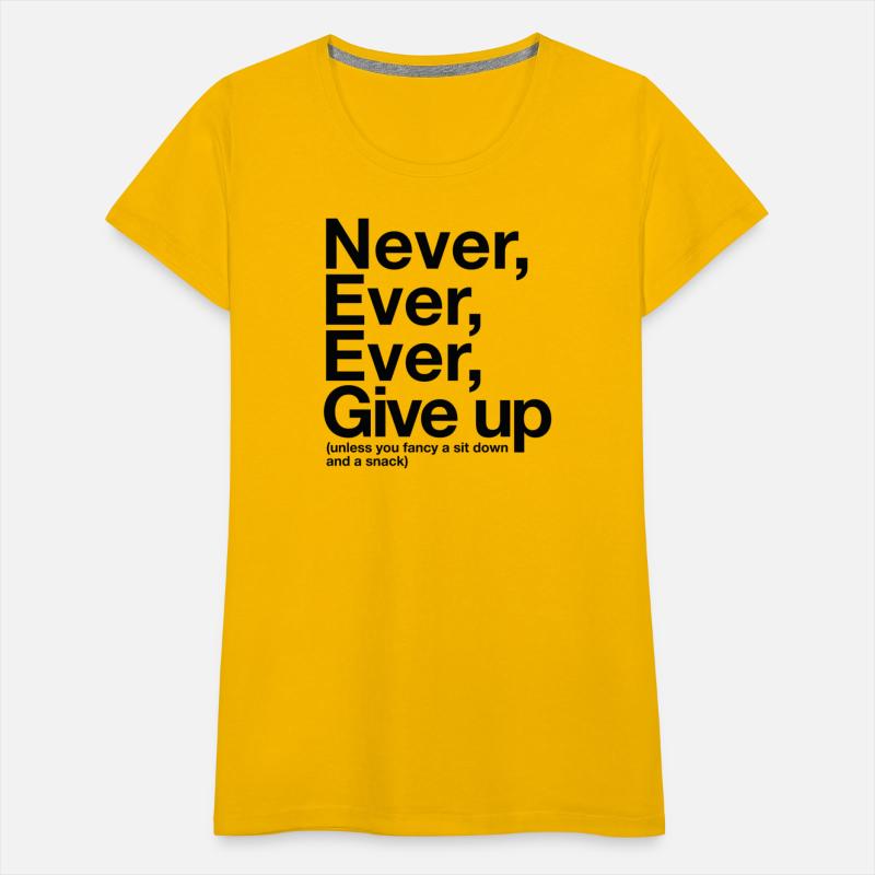 Never Give Up, Unless . . .
