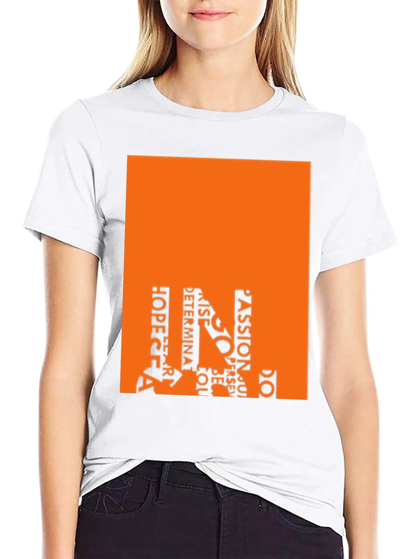 Motivational Word Art Graphic Tee