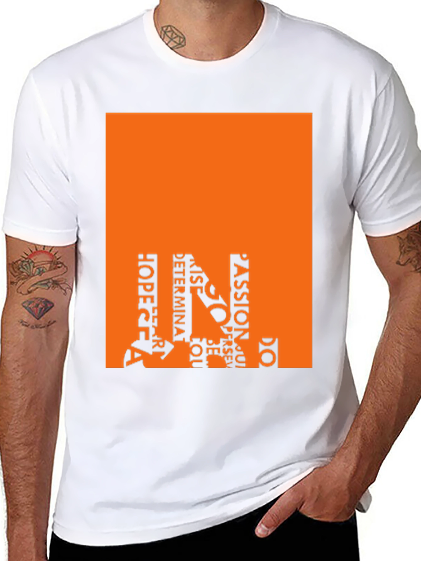 Motivational Word Art Graphic Tee