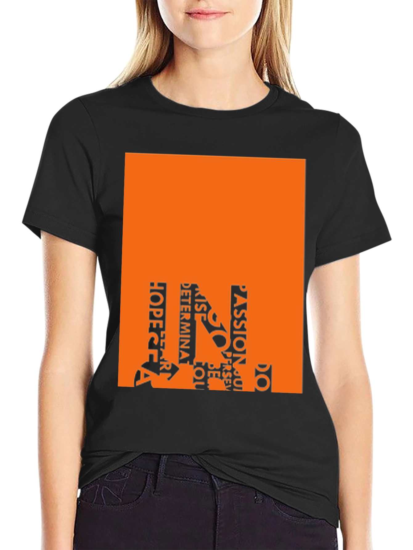 Motivational Word Art Graphic Tee