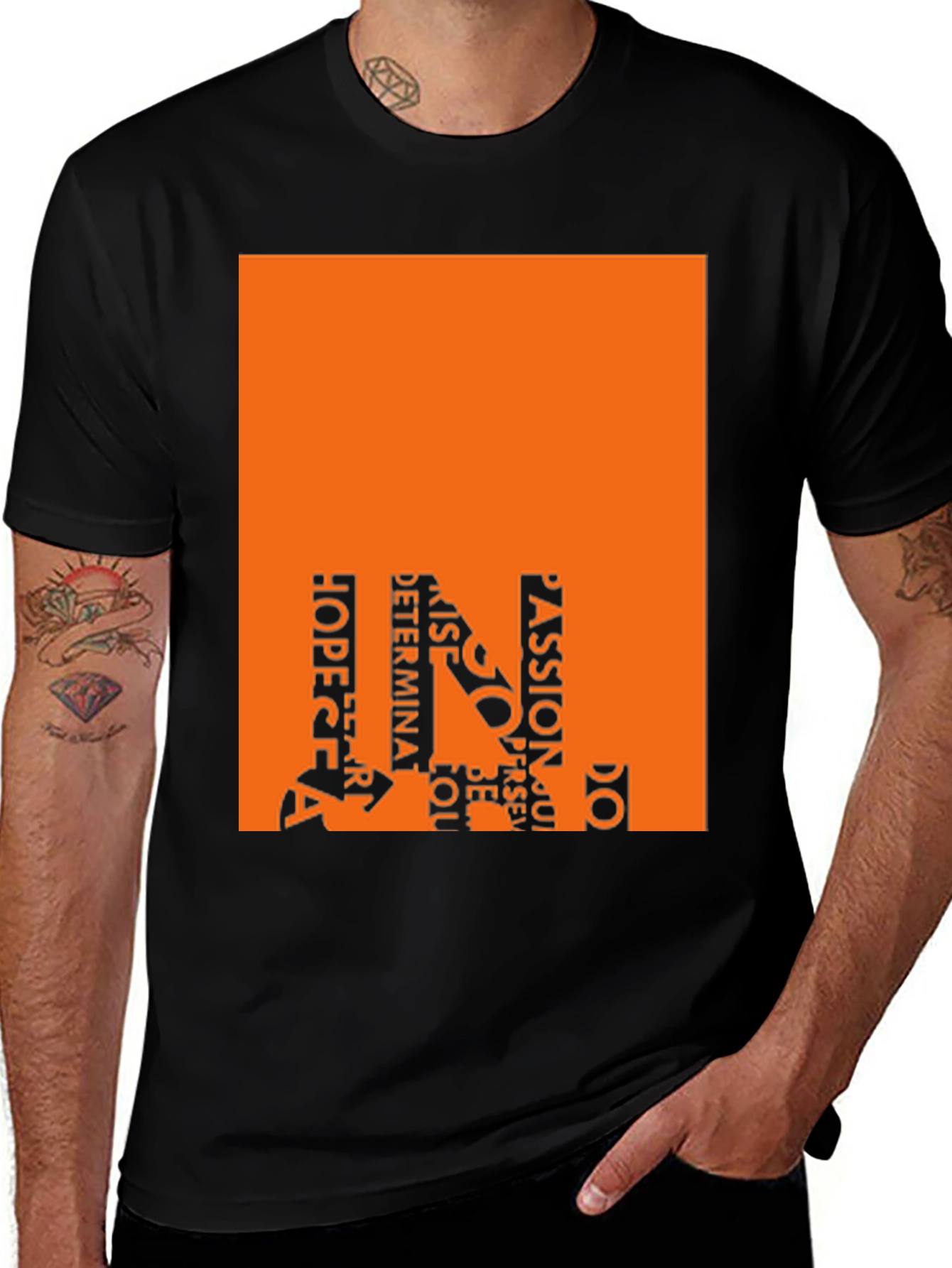 Motivational Word Art Graphic Tee