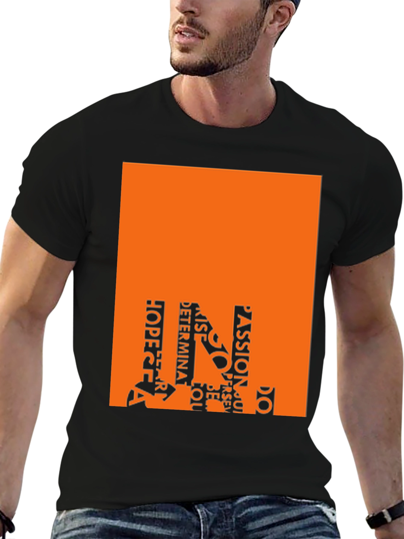 Motivational Word Art Graphic Tee