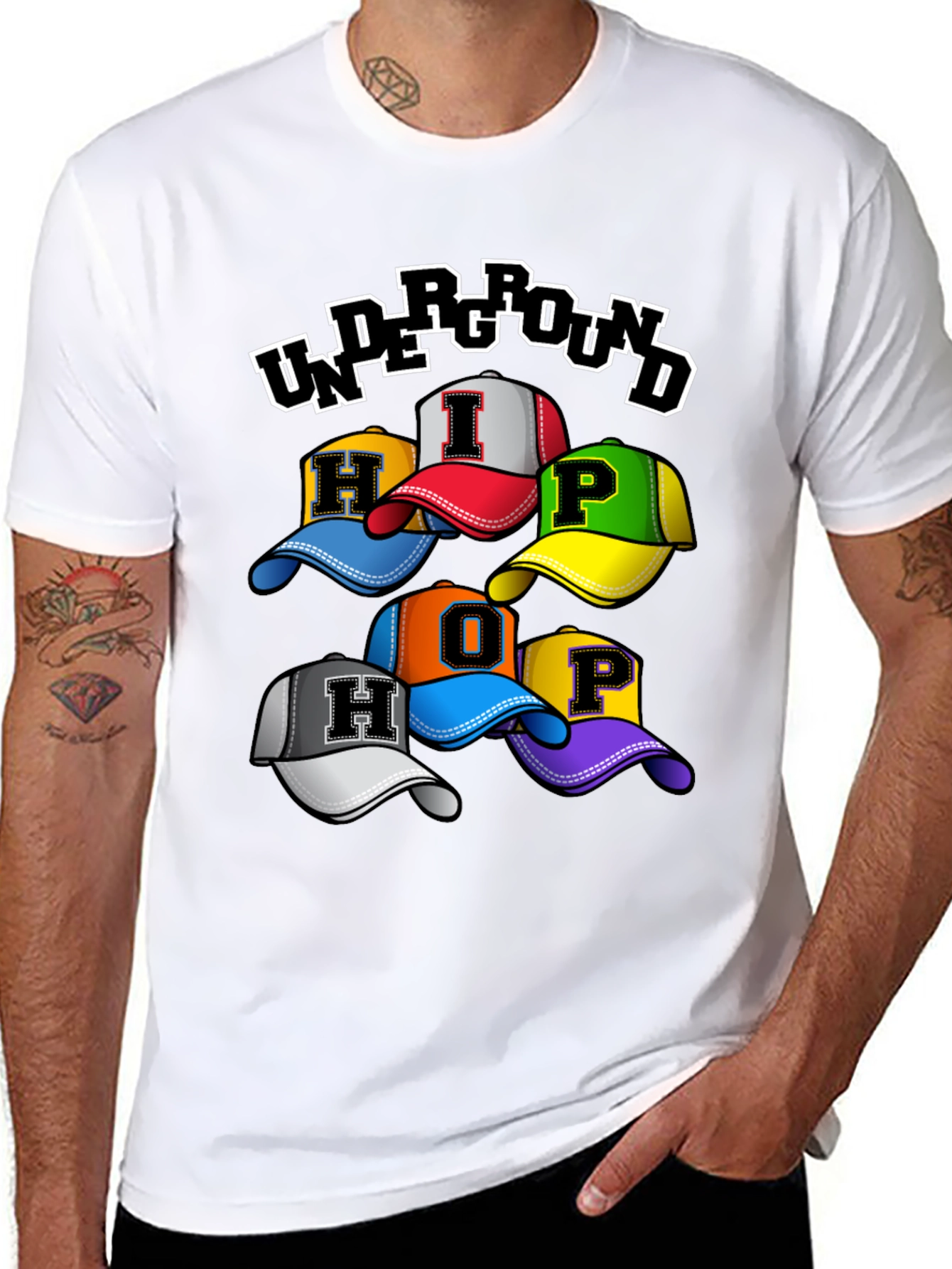 Hip Hop Underground Hats T-Shirt
