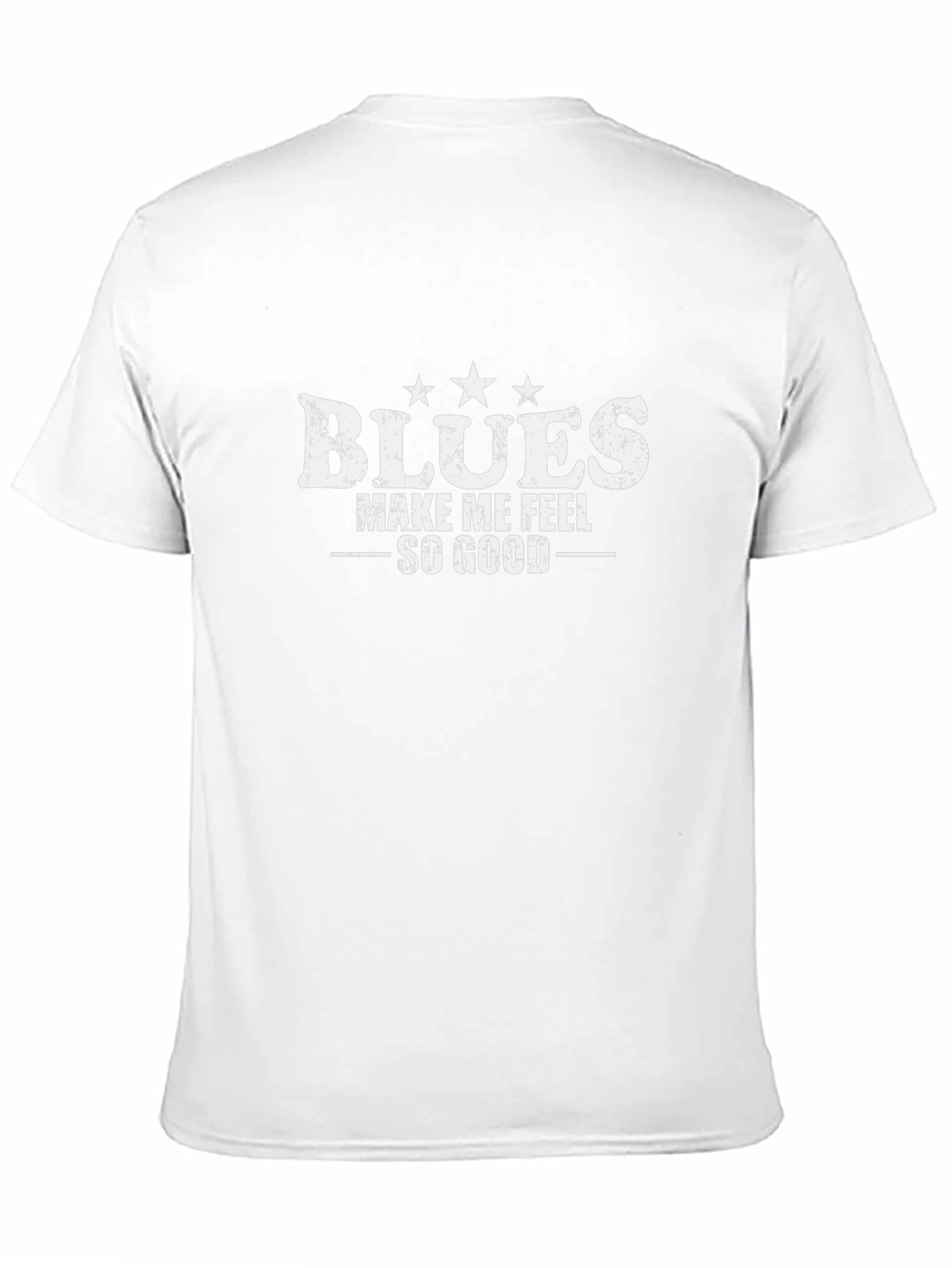 Blues Make Me Feel So Good Black T-Shirt