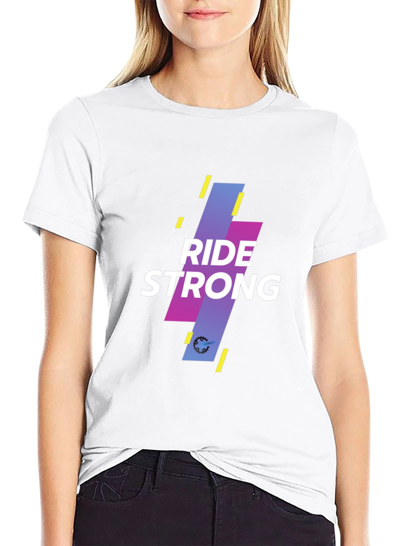 Ride Strong Black Graphic T-Shirt
