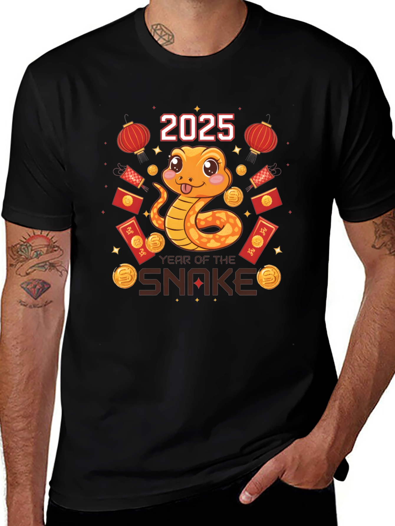 Year of the Snake 2025 Graphic T-Shirt