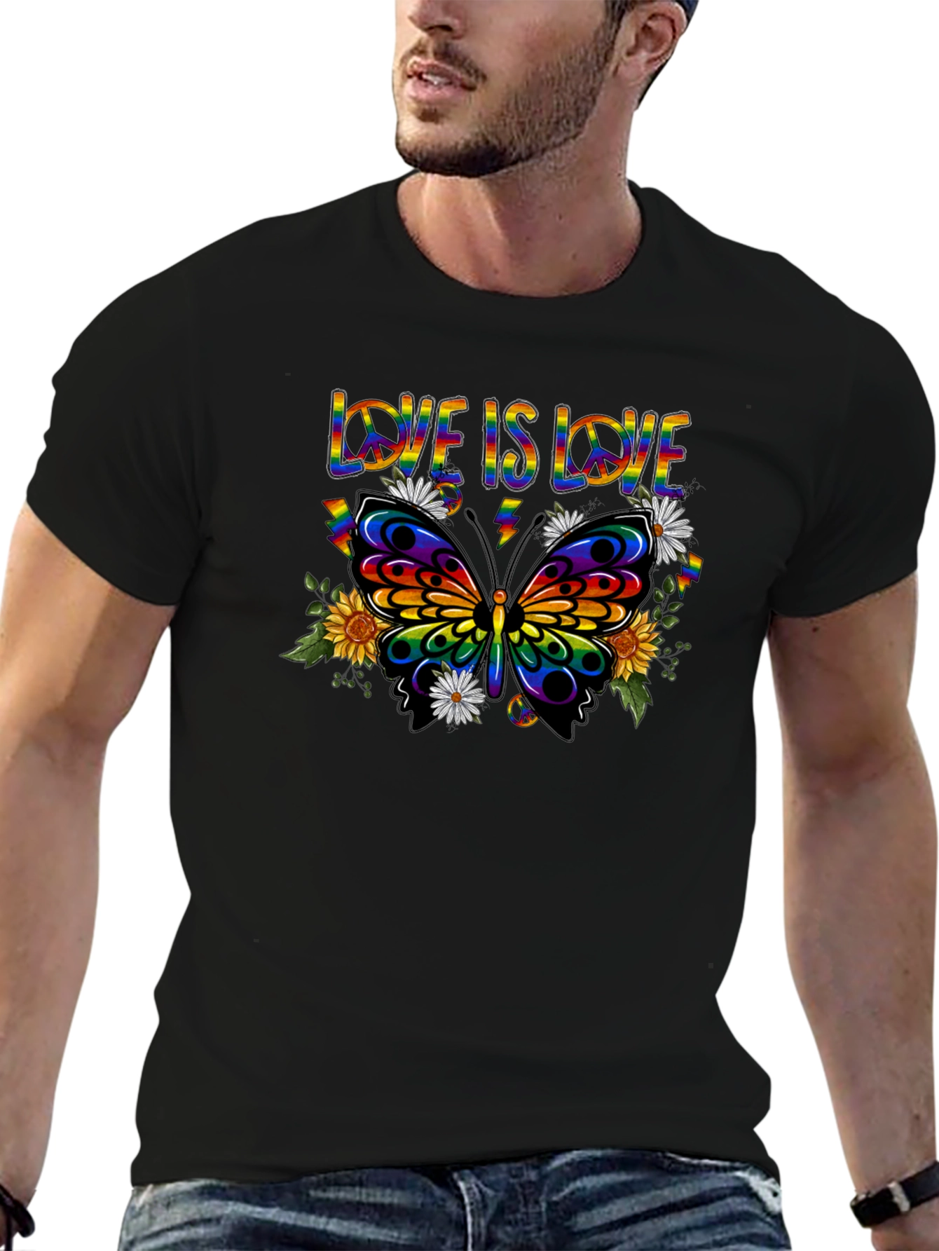 Love is Love Butterfly Graphic Tee