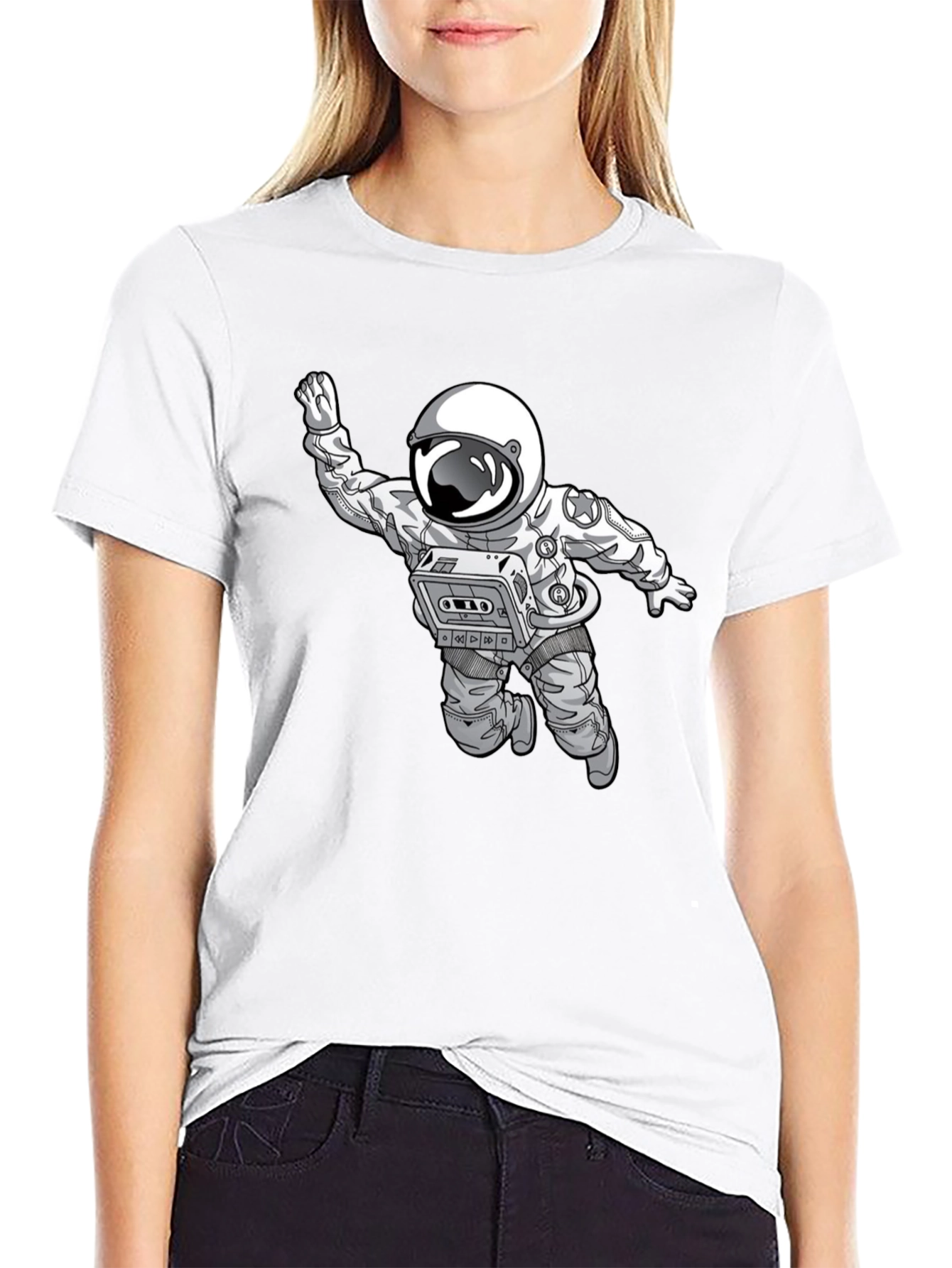 Astronaut Cassette T-Shirt - Space Vibes