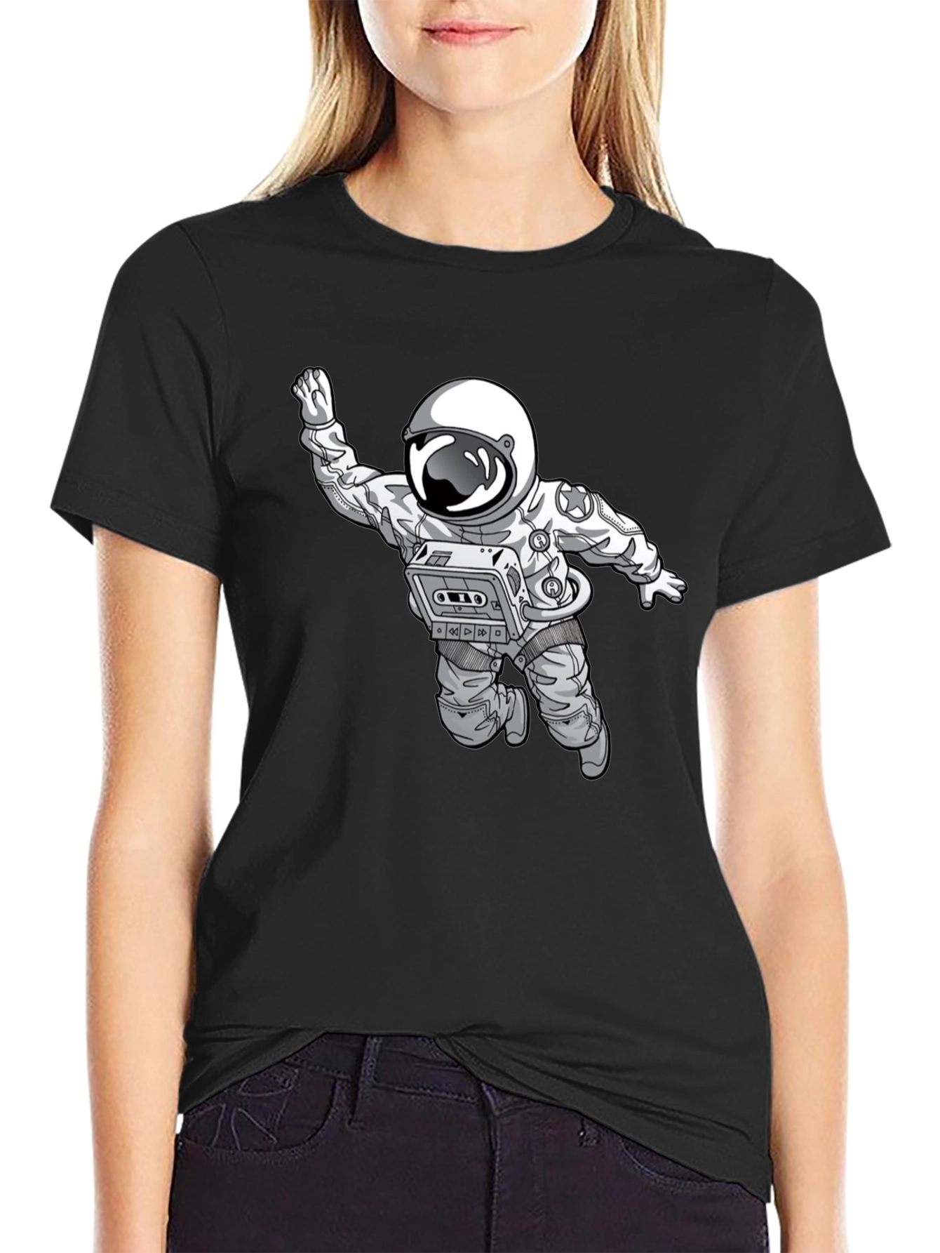 Astronaut Cassette T-Shirt - Space Vibes