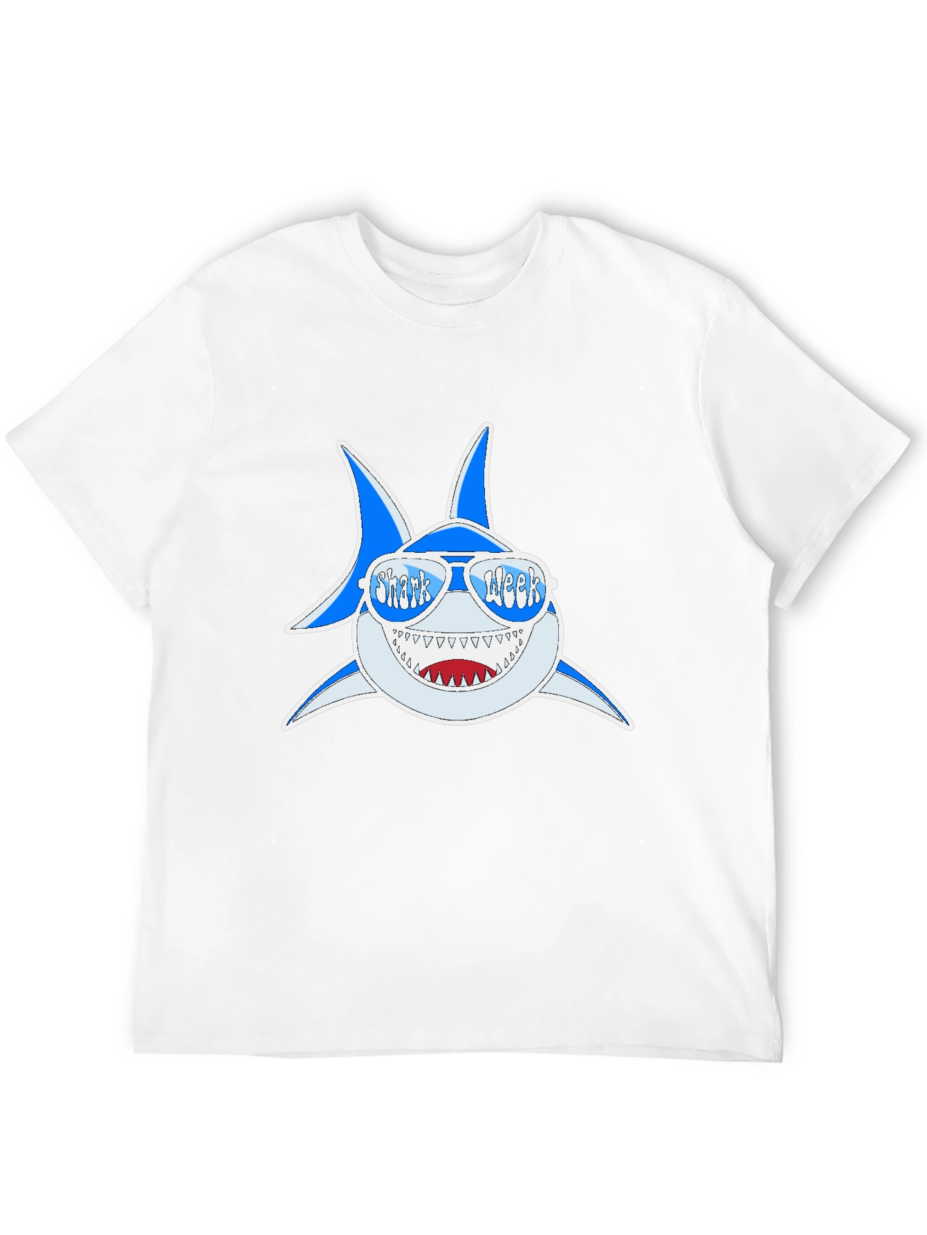 Shark Week T-Shirt: Blue Shark with Sunglasses