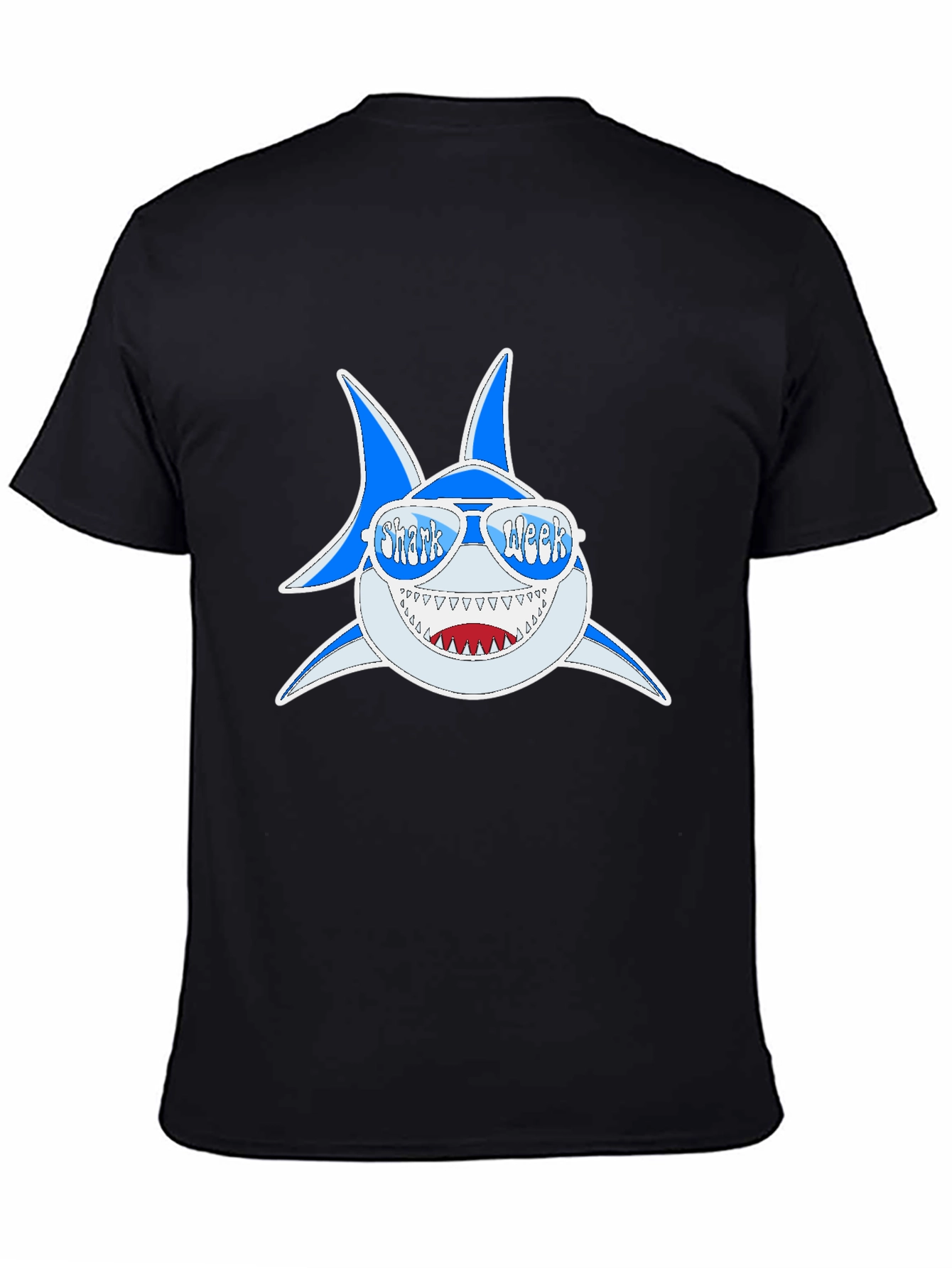 Shark Week T-Shirt: Blue Shark with Sunglasses