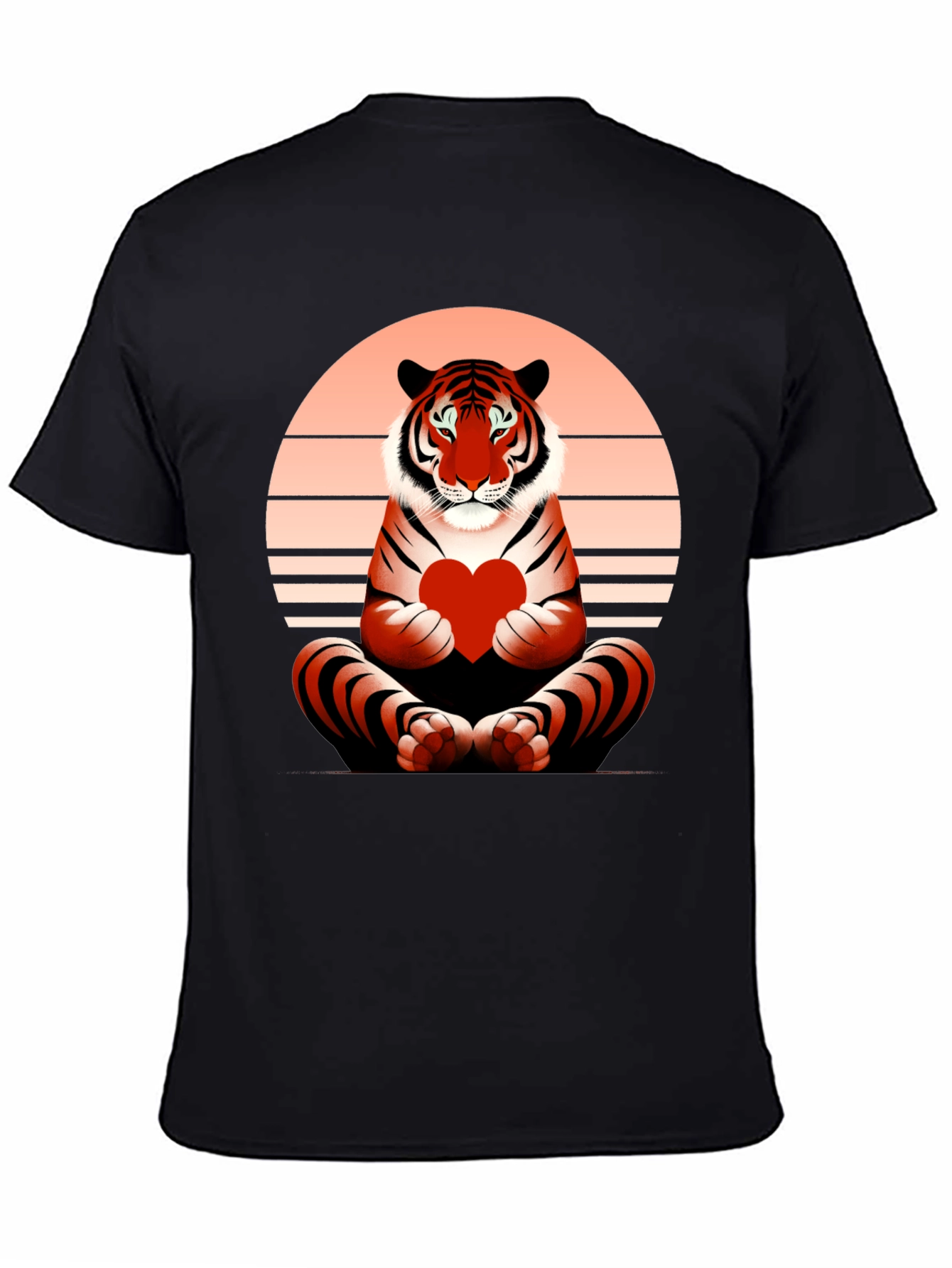 Tiger Heart Graphic Tee - Valentines Day Shirt