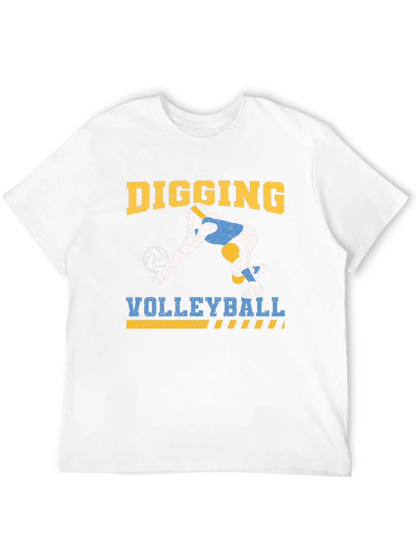 Digging Volleyball Graphic Tee - Black