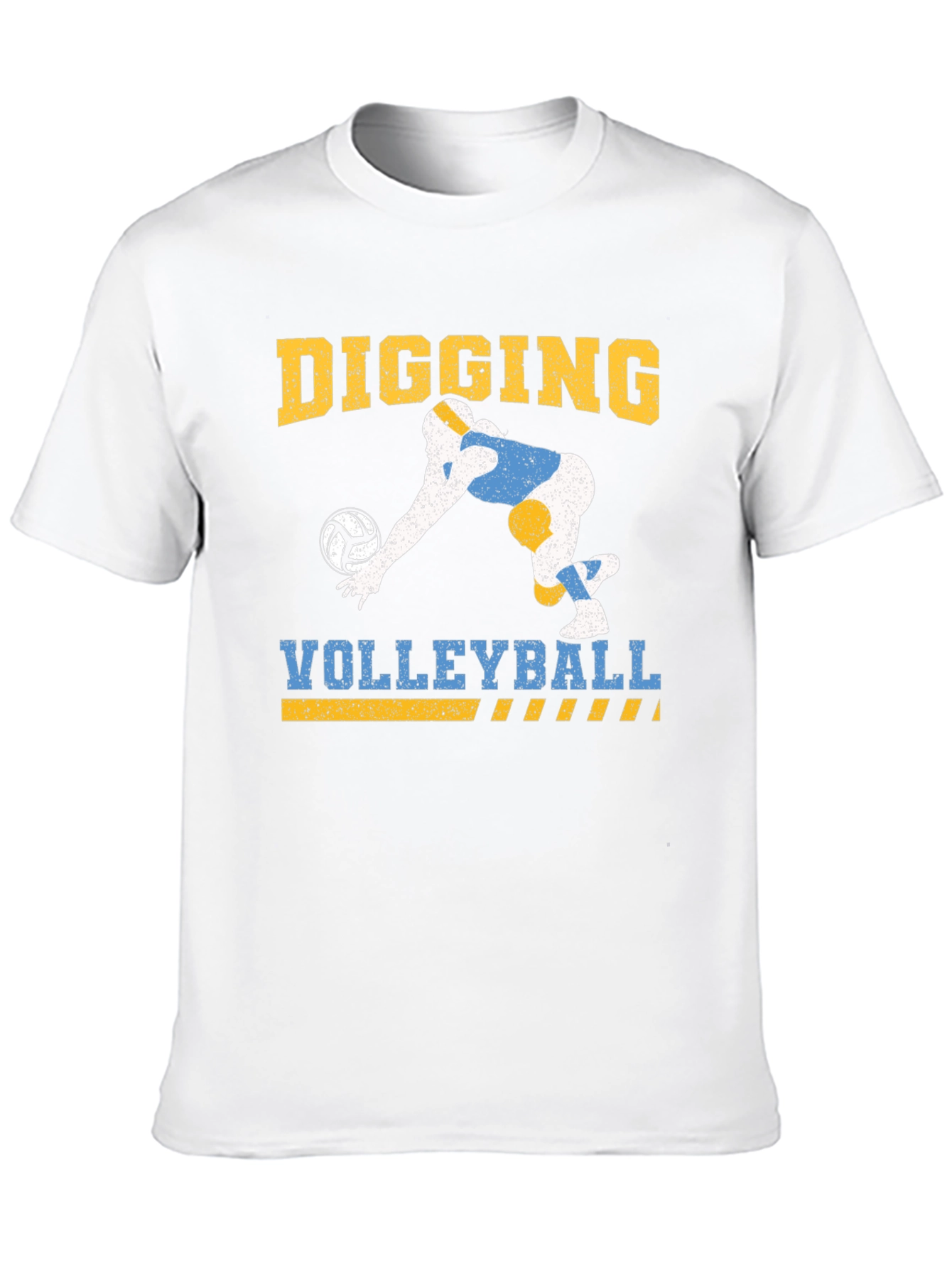 Digging Volleyball Graphic Tee - Black