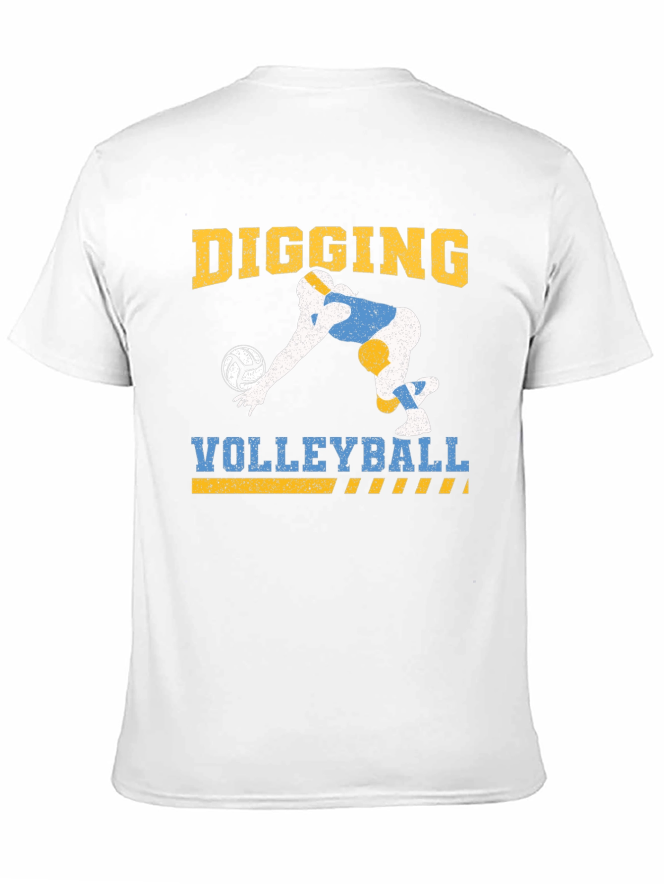 Digging Volleyball Graphic Tee - Black