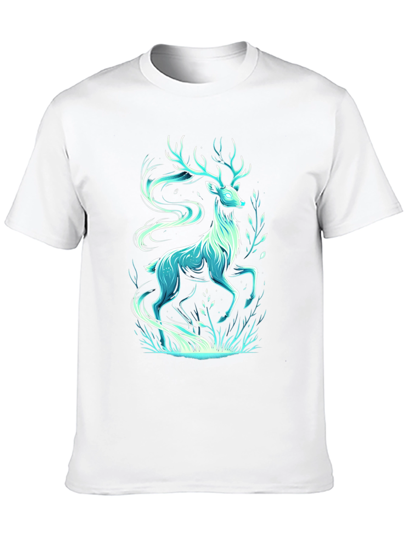 Mystic Deer Graphic Tee - Cool Artistic Design