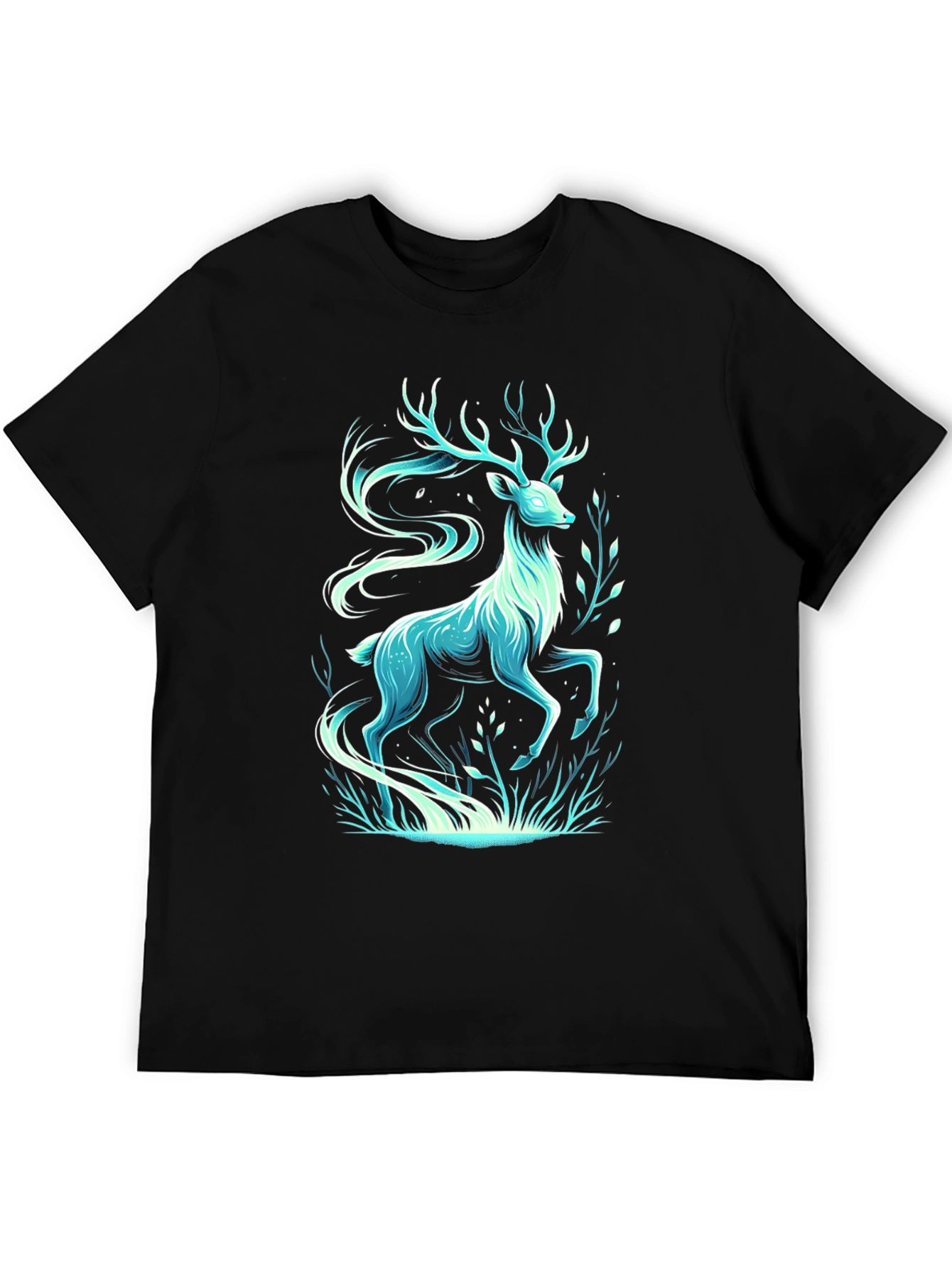 Mystic Deer Graphic Tee - Cool Artistic Design