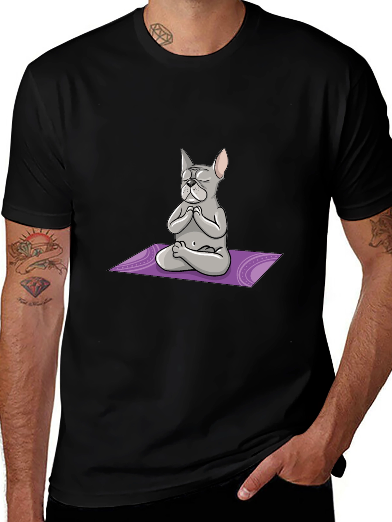 Meditating Dog Graphic Tee
