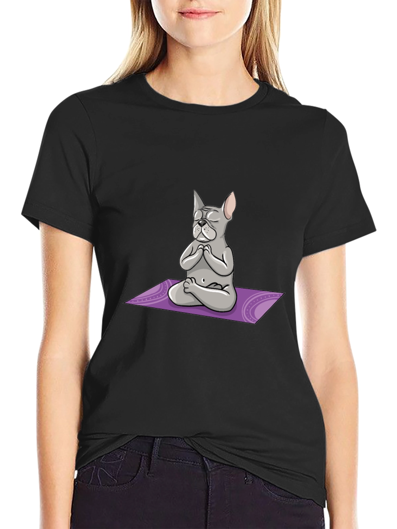Meditating Dog Graphic Tee