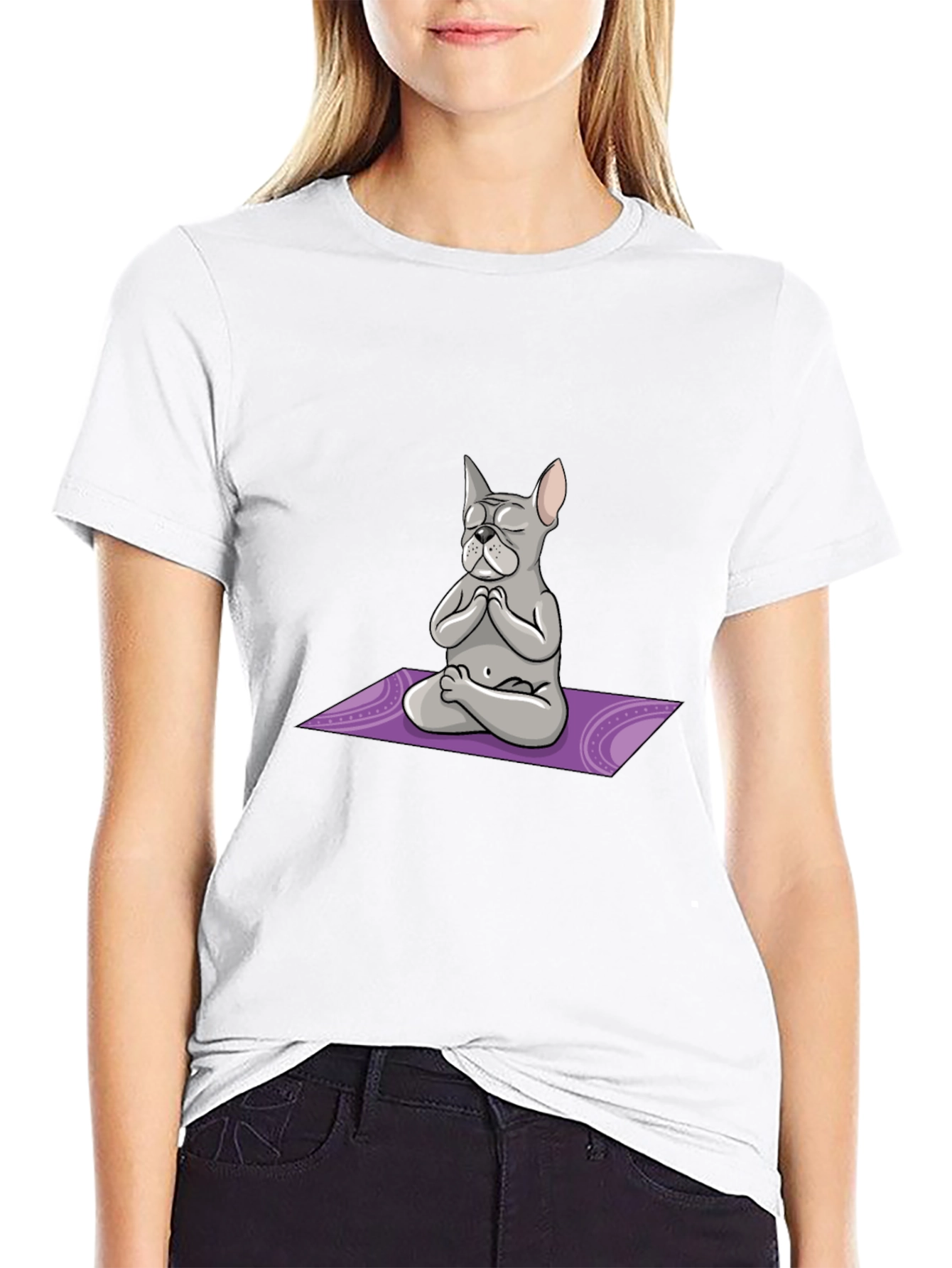 Meditating Dog Graphic Tee