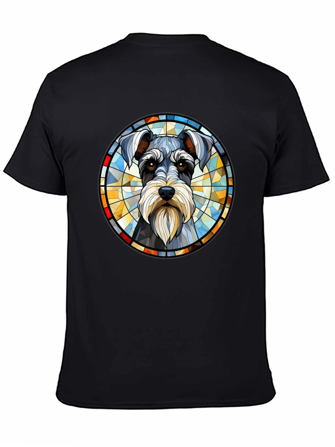Schnauzer Stained Glass Graphic Tee