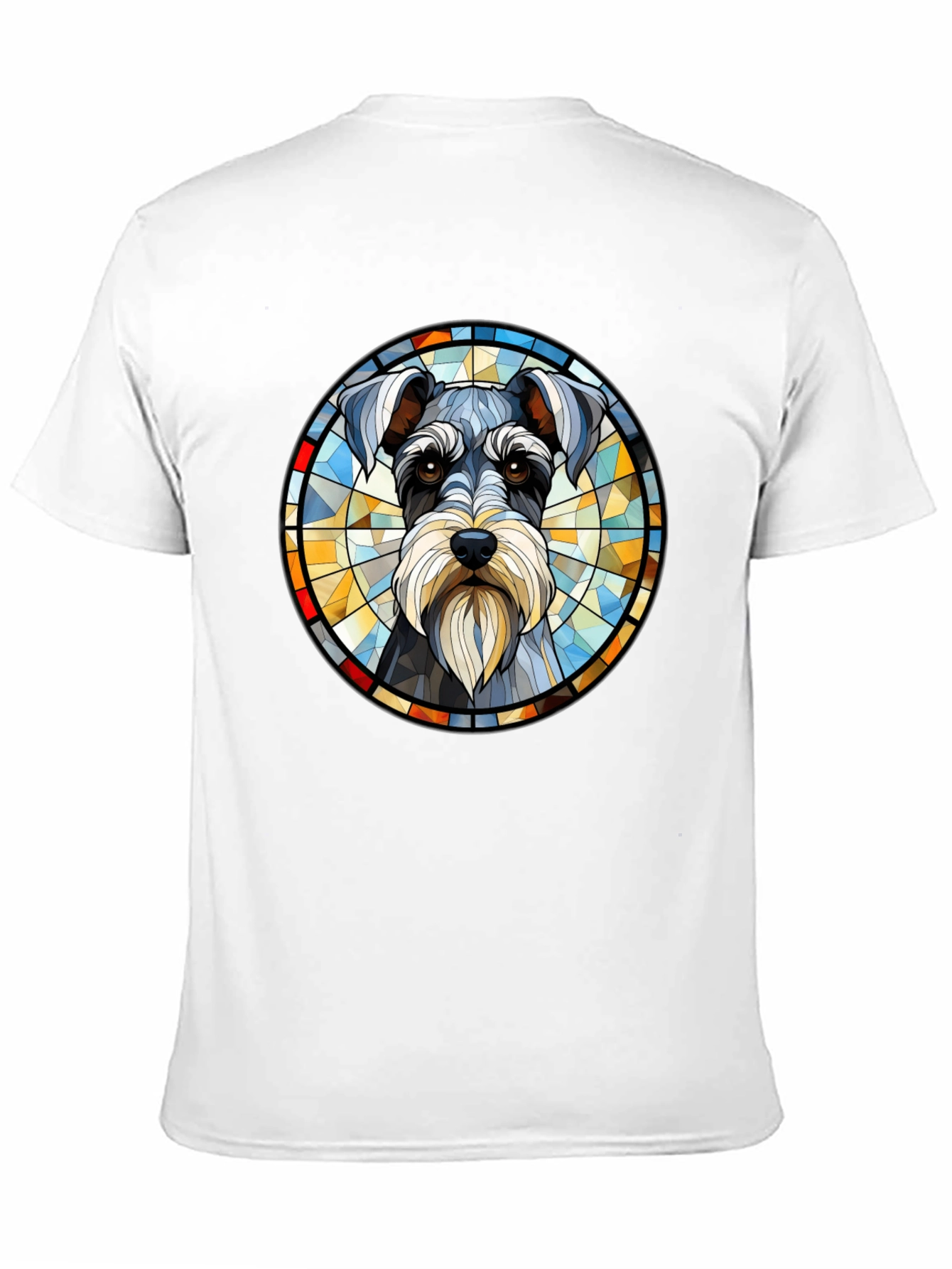 Schnauzer Stained Glass Graphic Tee
