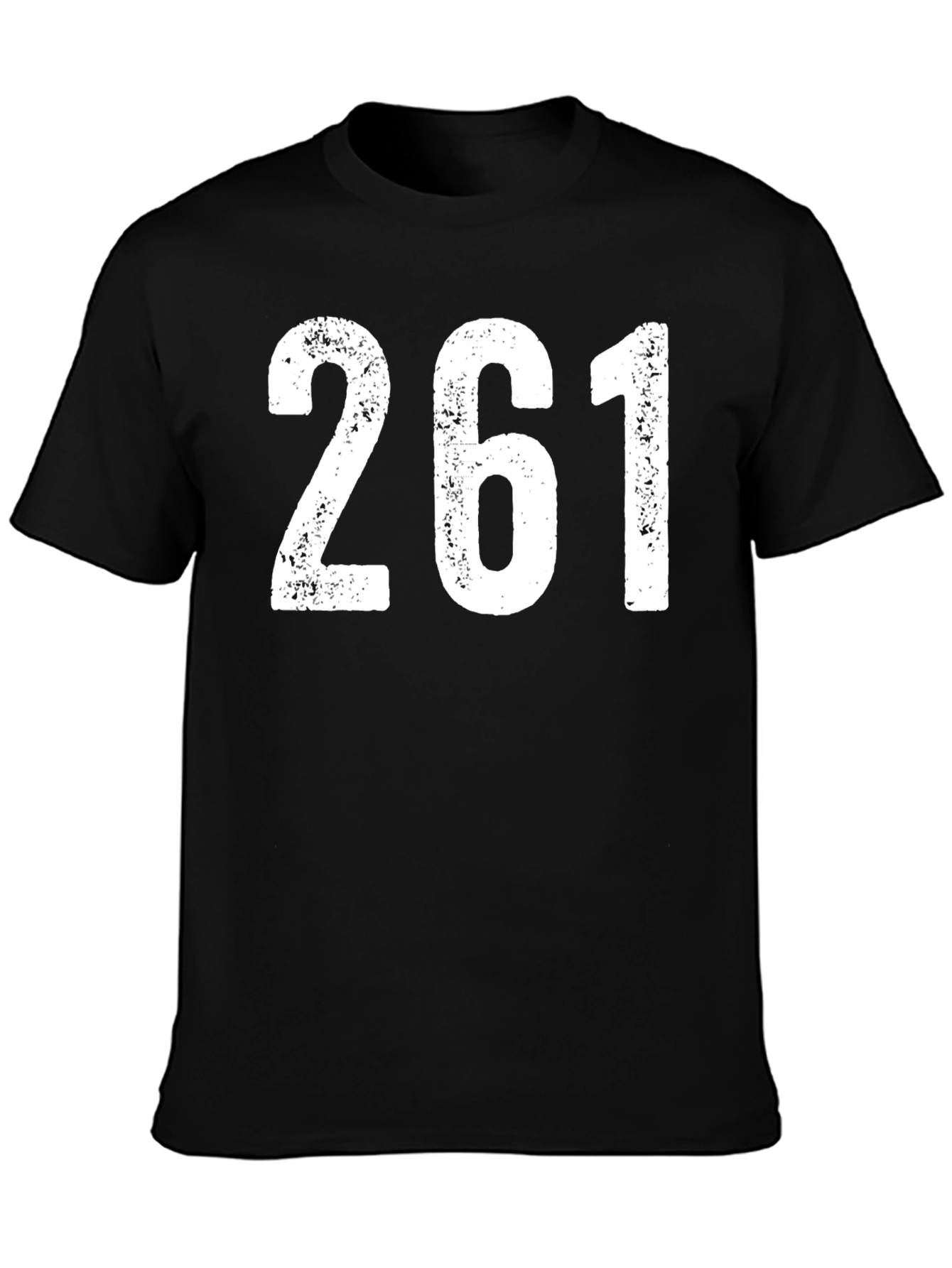 261 Graphic Tee - Black Casual T-Shirt