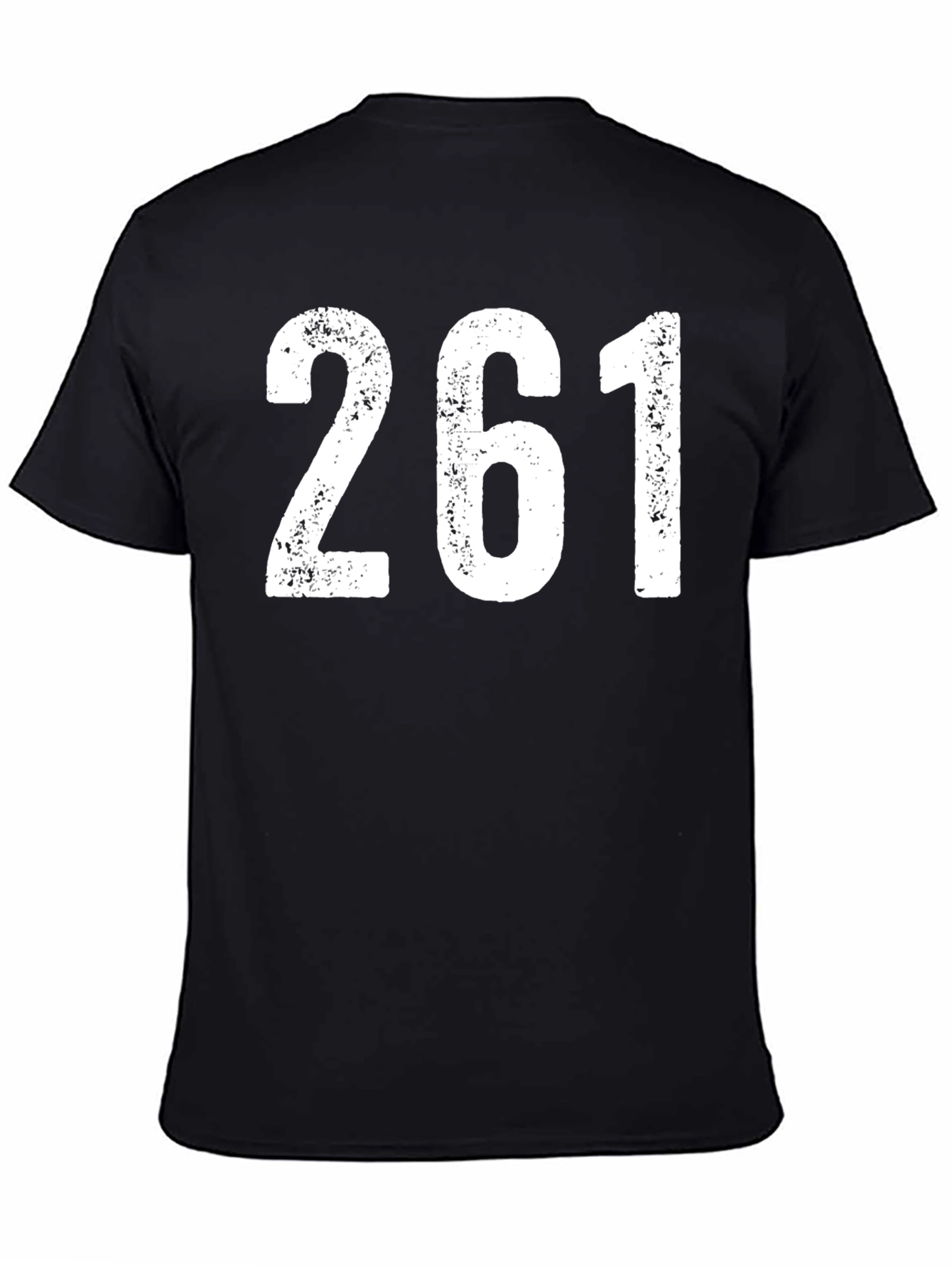 261 Graphic Tee - Black Casual T-Shirt