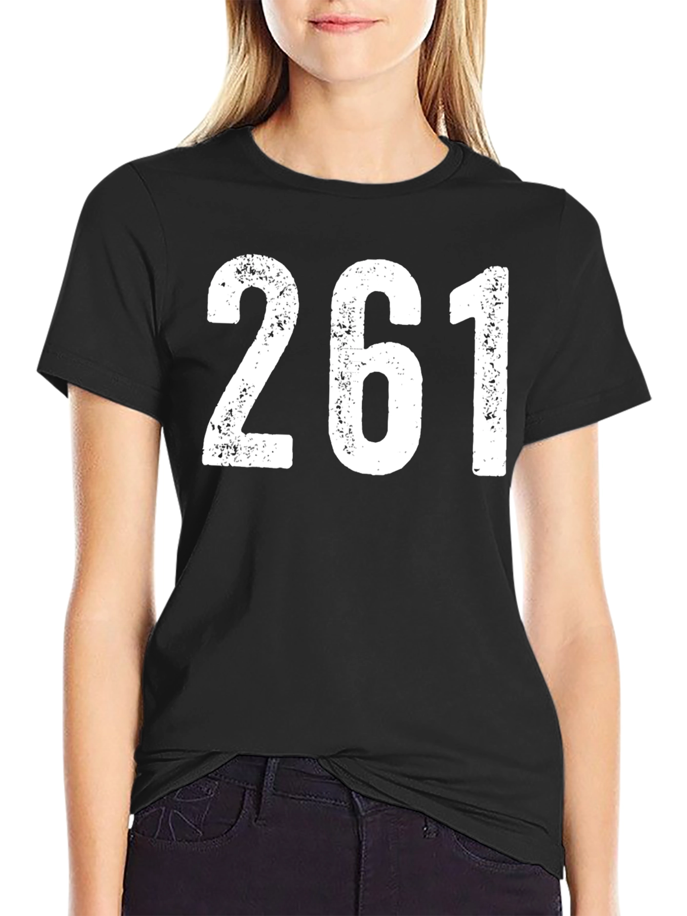 261 Graphic Tee - Black Casual T-Shirt