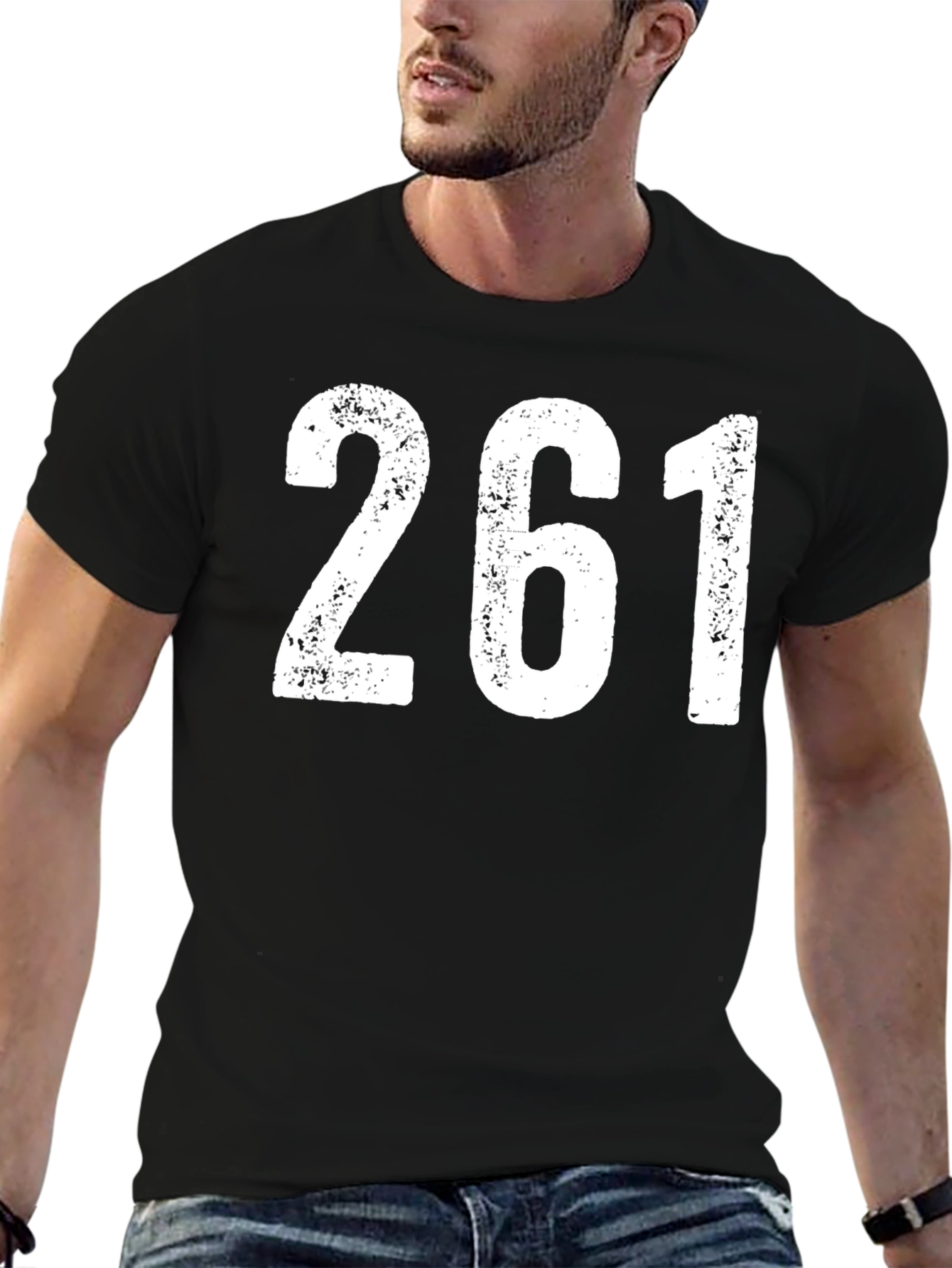 261 Graphic Tee - Black Casual T-Shirt
