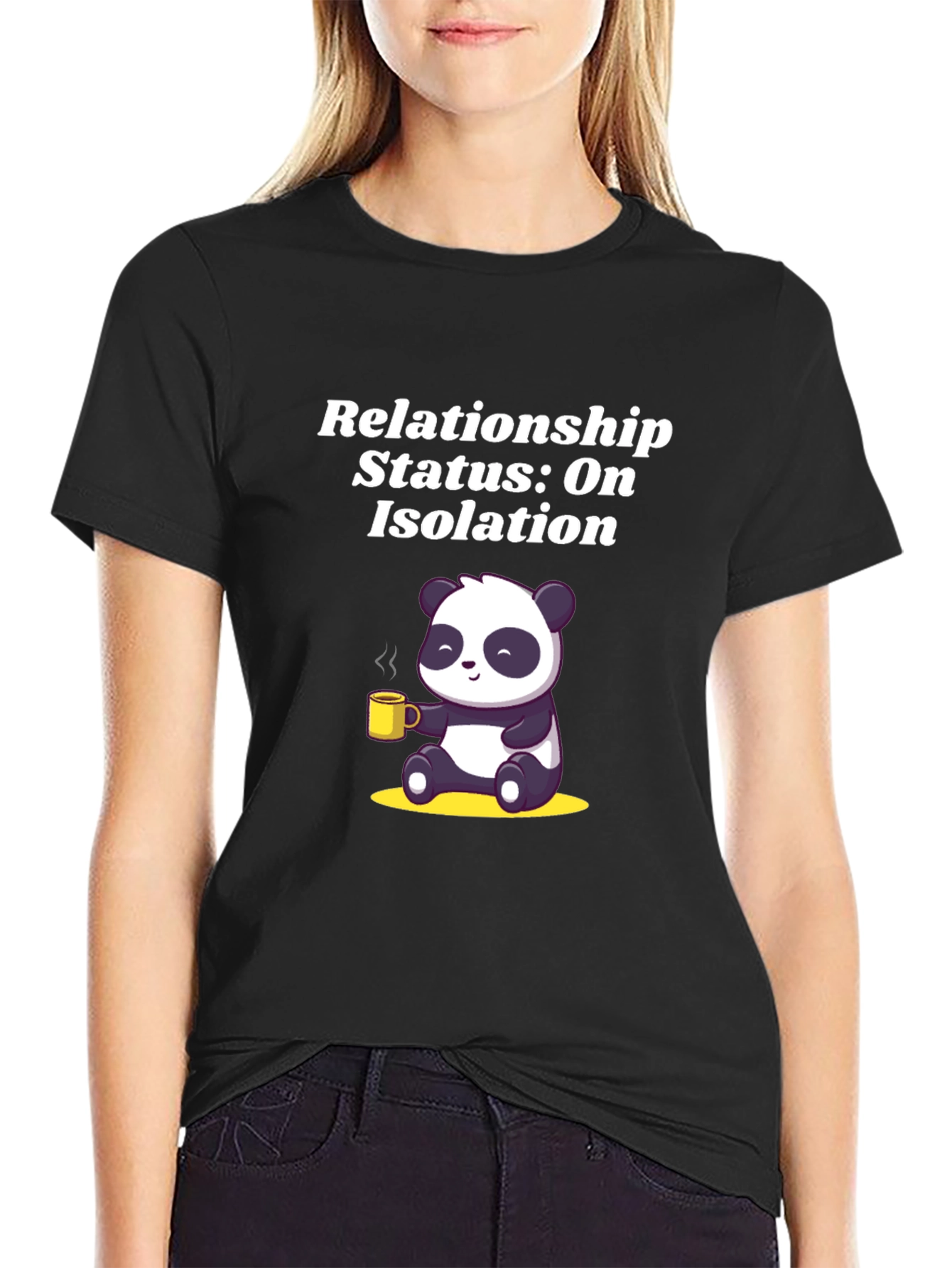 Relationship Status: On Isolation Panda T-Shirt