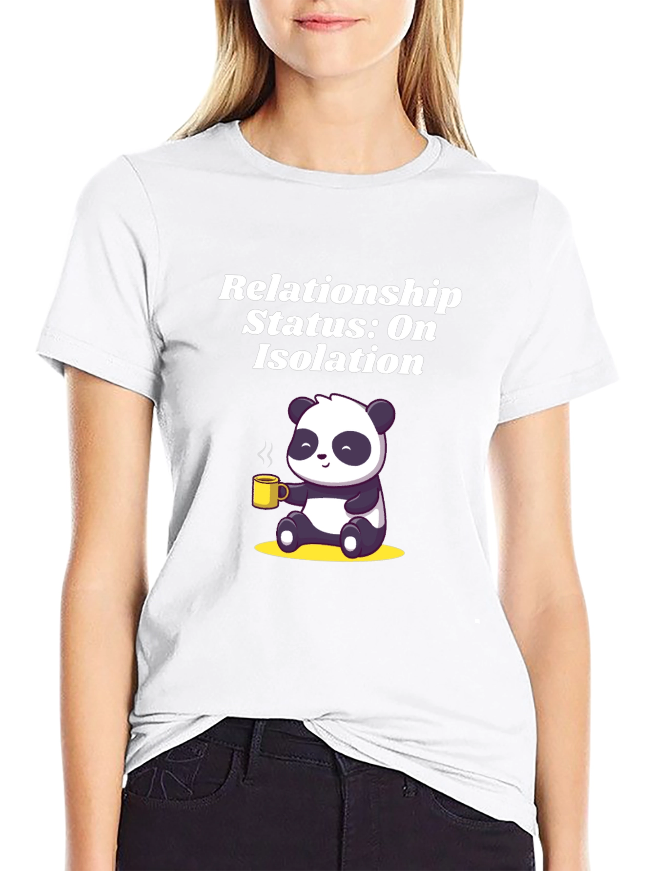 Relationship Status: On Isolation Panda T-Shirt