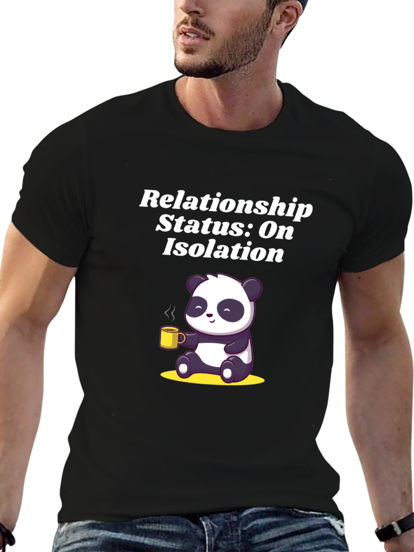 Relationship Status: On Isolation Panda T-Shirt