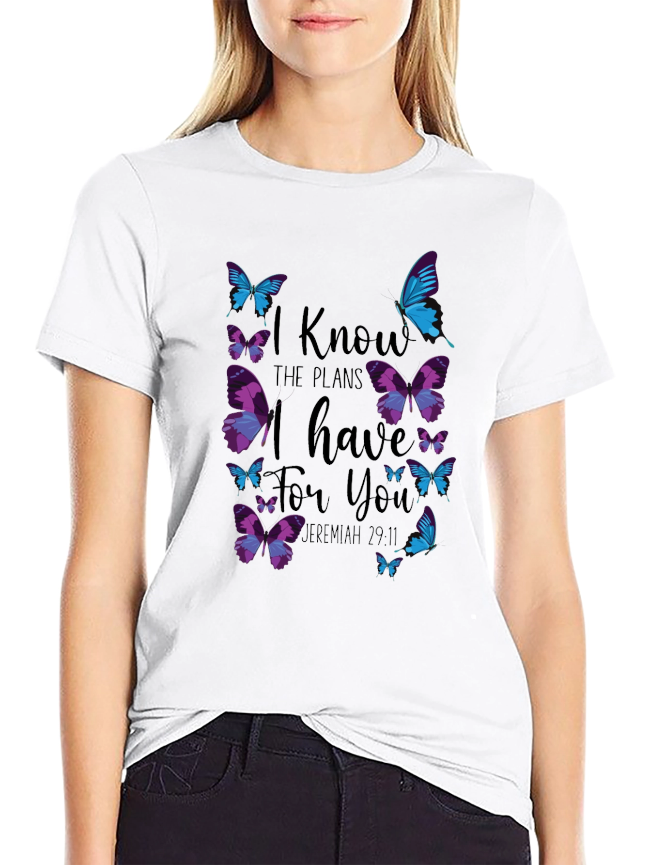 Butterfly Jeremiah 29:11 Graphic Tee