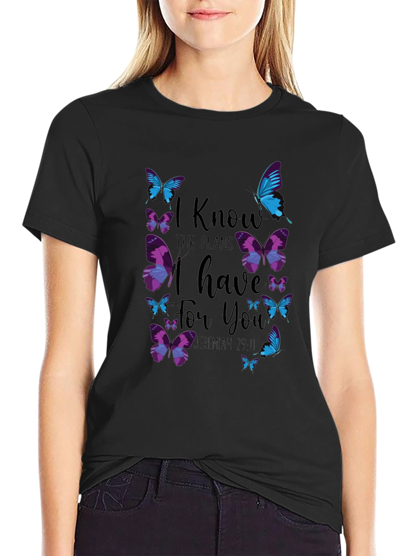 Butterfly Jeremiah 29:11 Graphic Tee