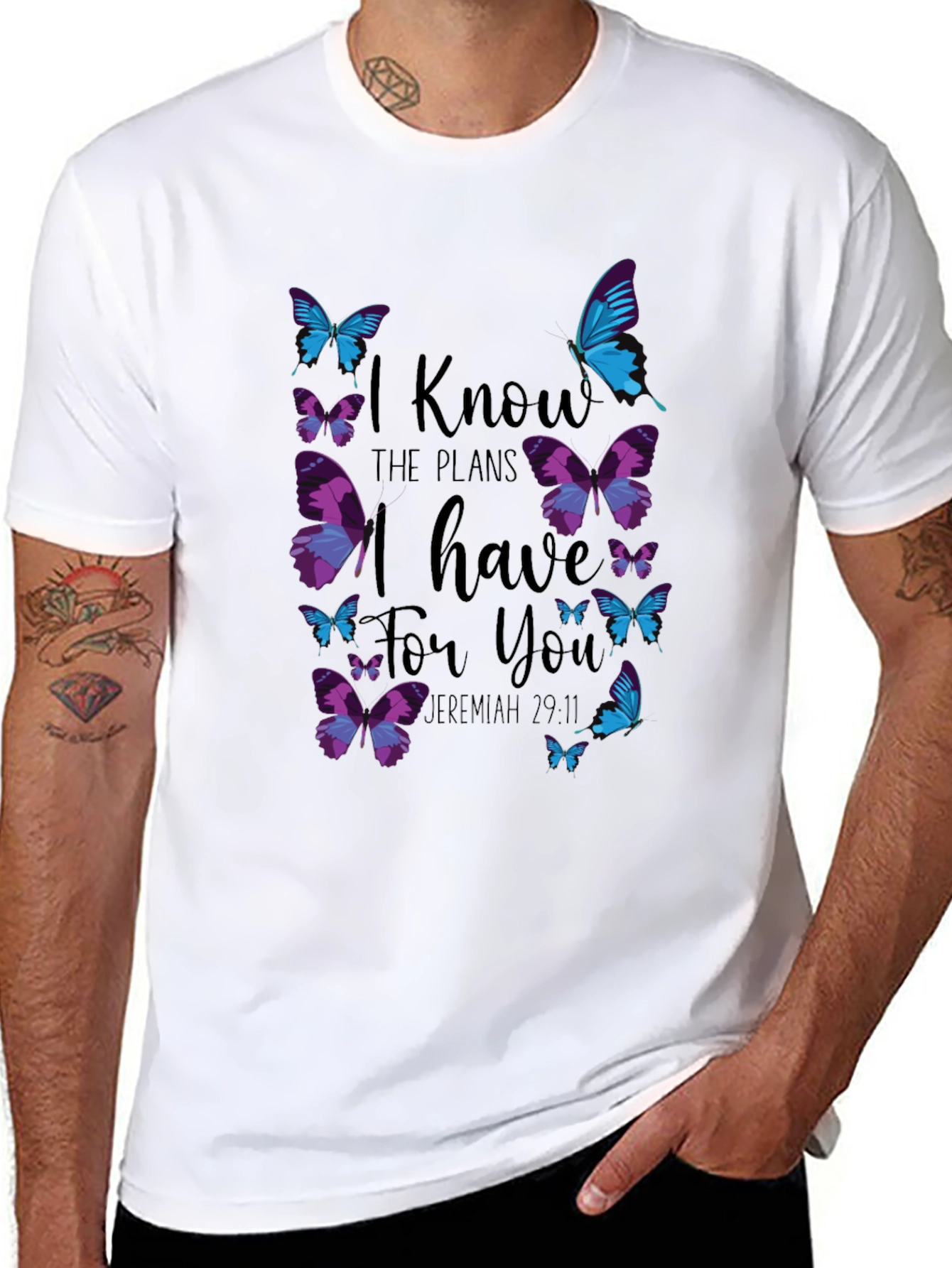 Butterfly Jeremiah 29:11 Graphic Tee