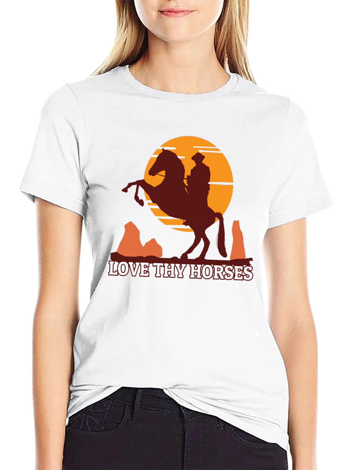 Love Thy Horses Graphic Tee - Western Style