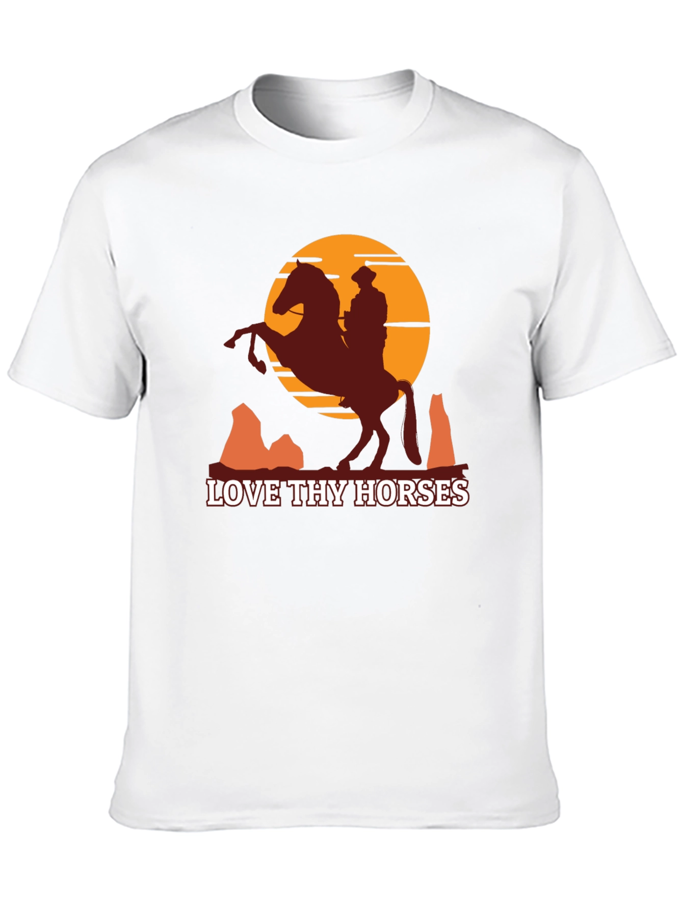 Love Thy Horses Graphic Tee - Western Style