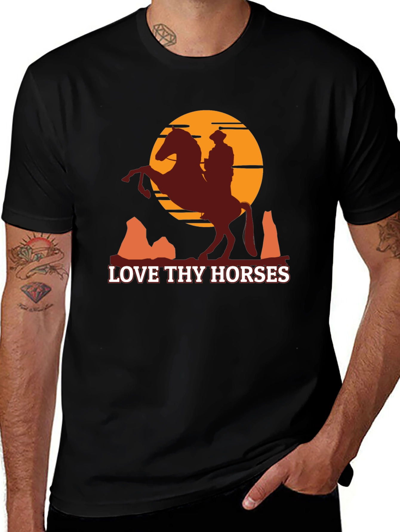 Love Thy Horses Graphic Tee - Western Style