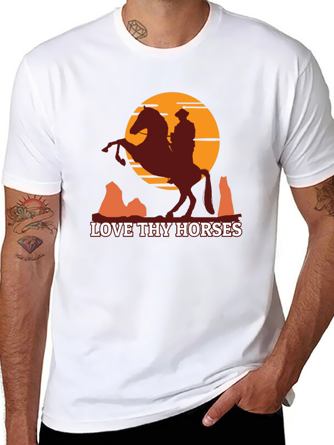 Love Thy Horses Graphic Tee - Western Style
