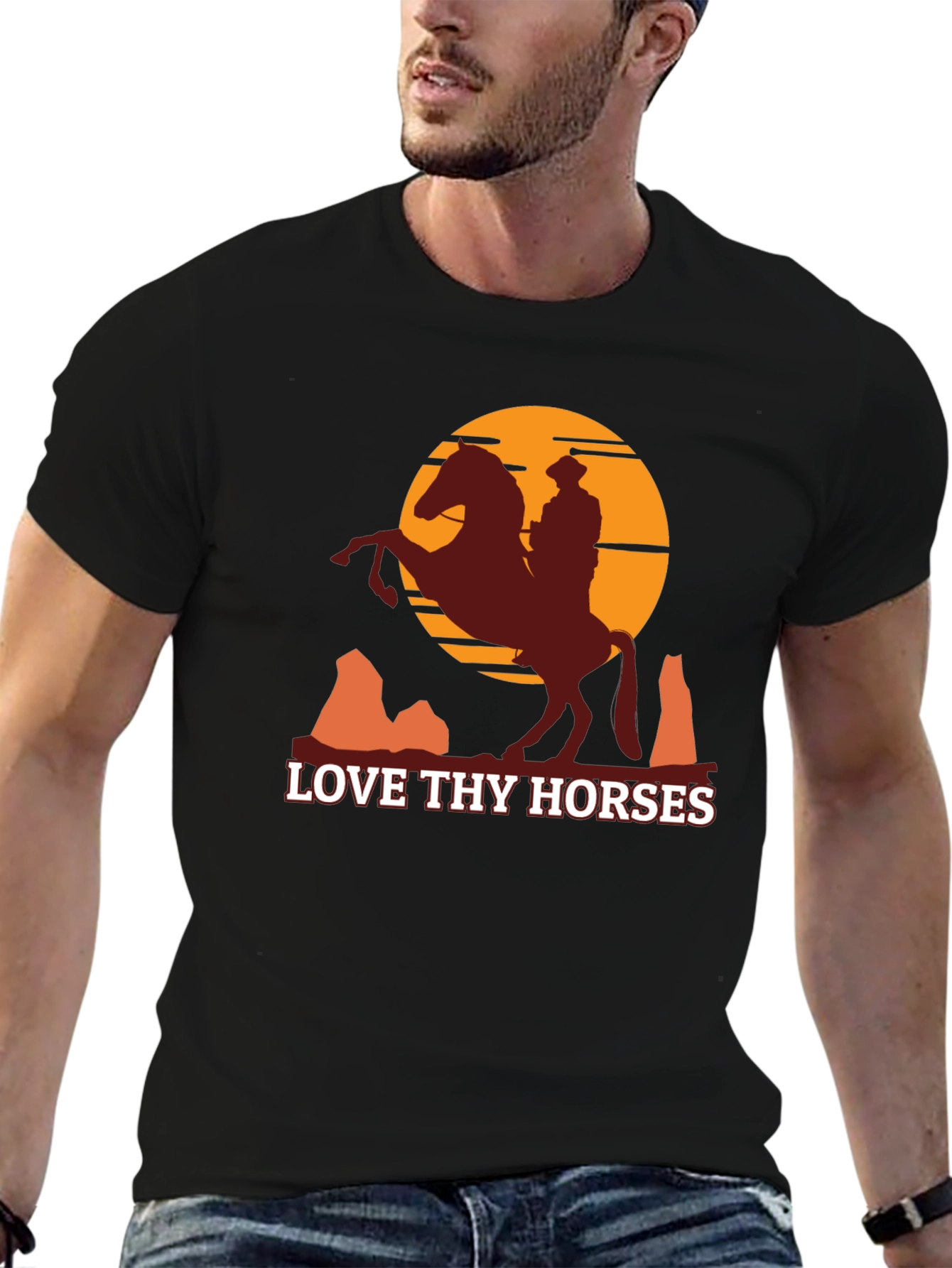 Love Thy Horses Graphic Tee - Western Style