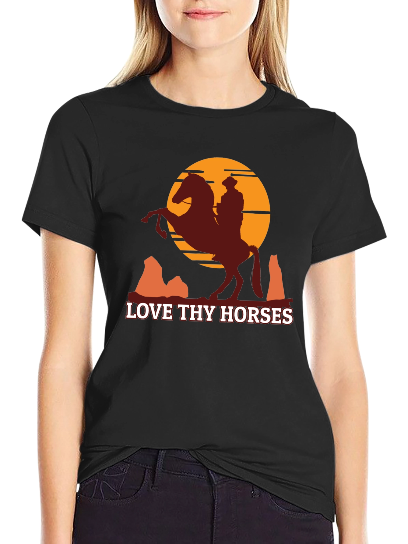 Love Thy Horses Graphic Tee - Western Style
